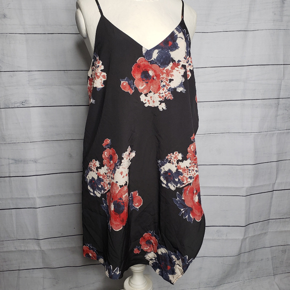 free people Tops - Intimately Free People medium black floral cami